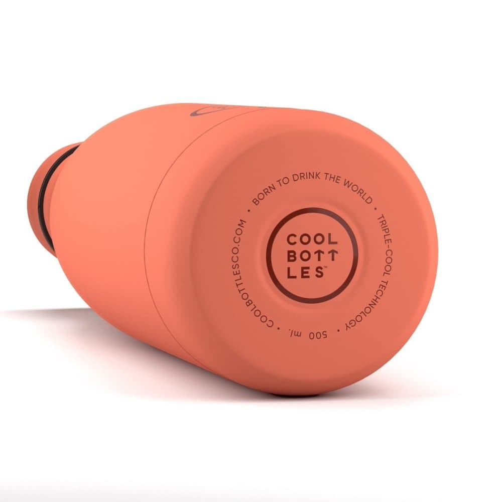 Nerezová termolahev COOL BOTTLES Pastel Coral třívrstvá 500ml - náhled 3