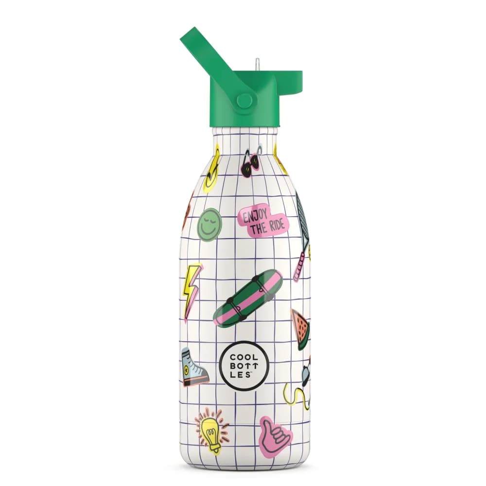 Dětská nerezová termolahev COOL BOTTLES Candy Land třívrstvá 350ml 3D
