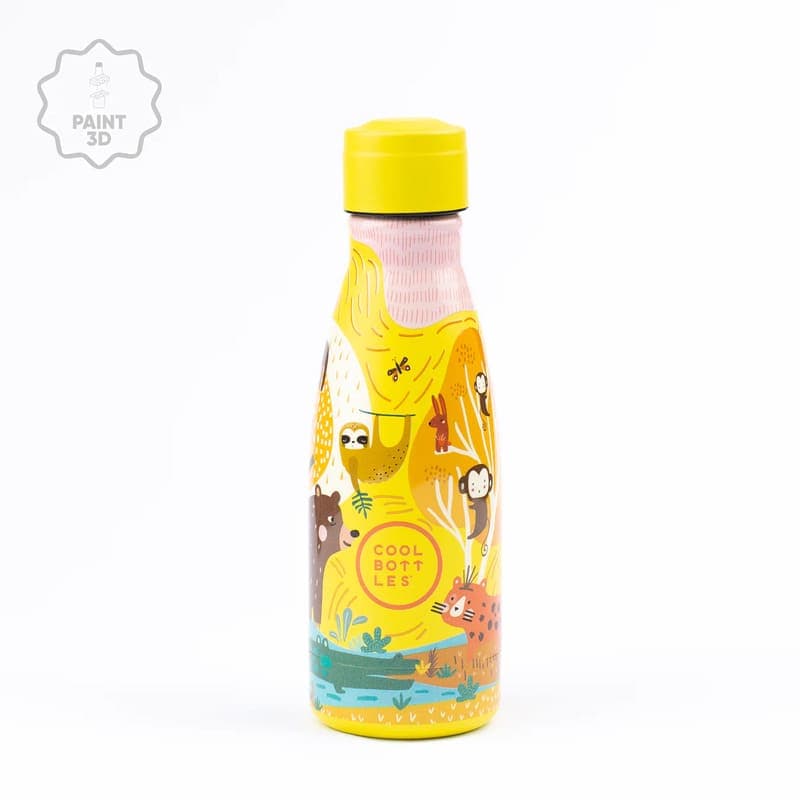 Dětská nerezová termolahev COOL BOTTLES Kids Jungle Park třívrstvá 260ml NEW - náhled 3