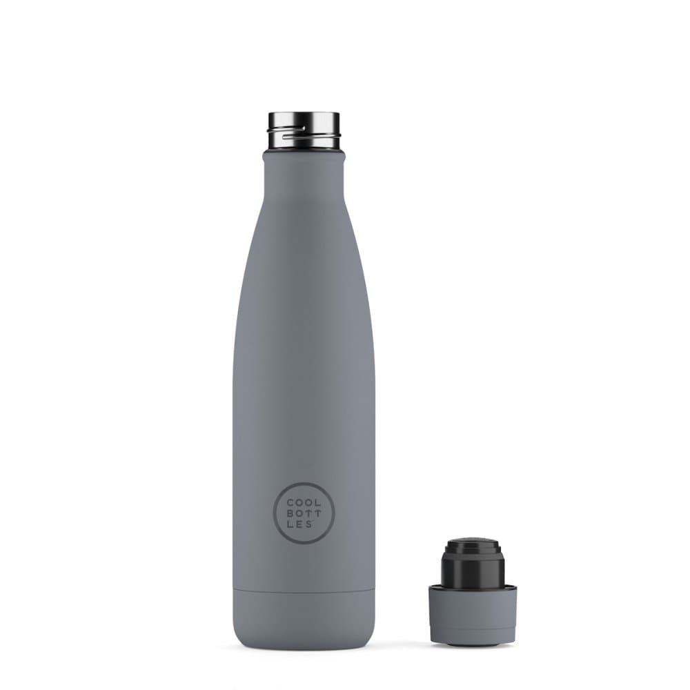 Nerezová termolahev COOL BOTTLES Pastel Grey třívrstvá 500ml - náhled 2