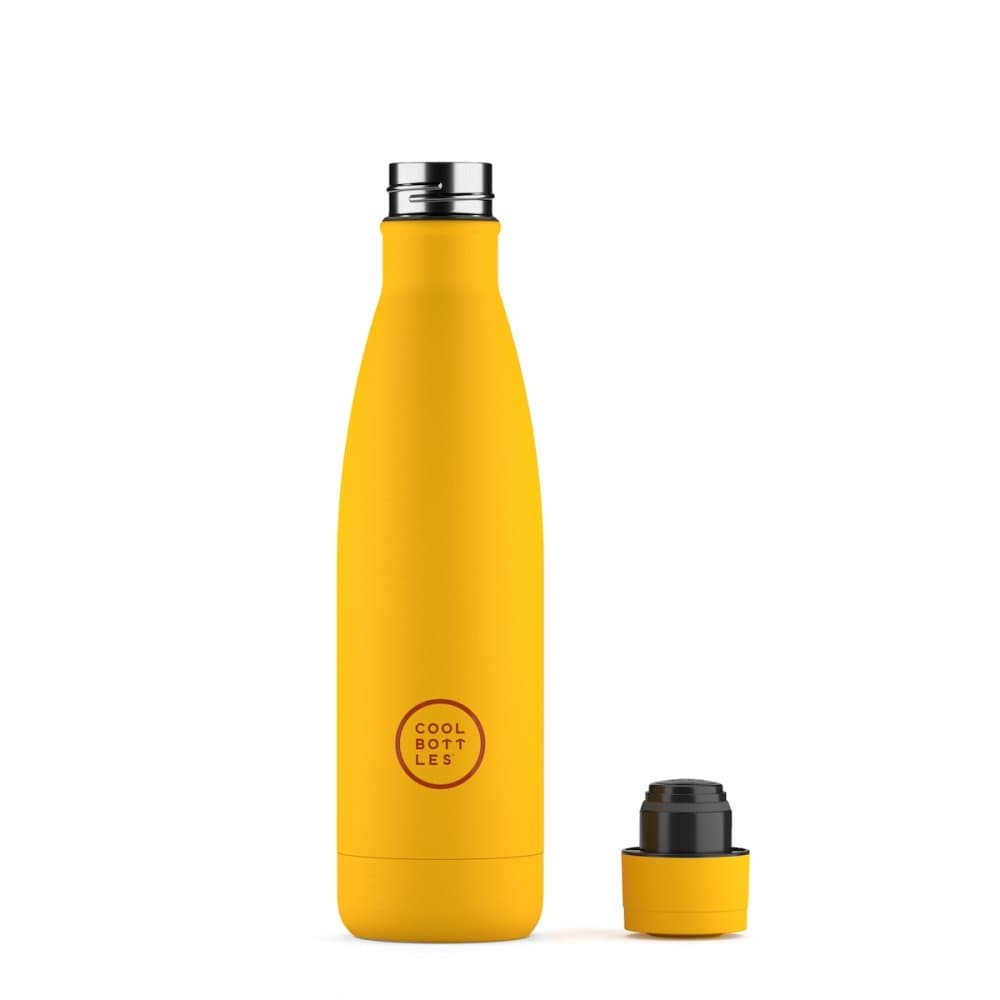Nerezová termolahev COOL BOTTLES Vivid Yellow třívrstvá 500 ml - náhled 2