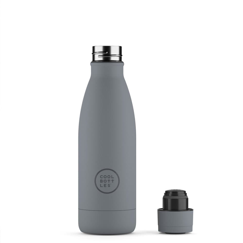 Nerezová termolahev COOL BOTTLES Pastel Grey třívrstvá 350 ml - náhled 2