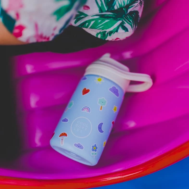 Dětská nerezová termoláhev COOL BOTTLES Kiddie Rainbow Clouds 350 ml 3D - náhled 5