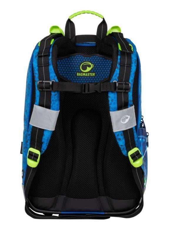 Školní batoh BAGMASTER GEN 20 B BLUE/GREEN/BLACK - fotbalista - náhled 3