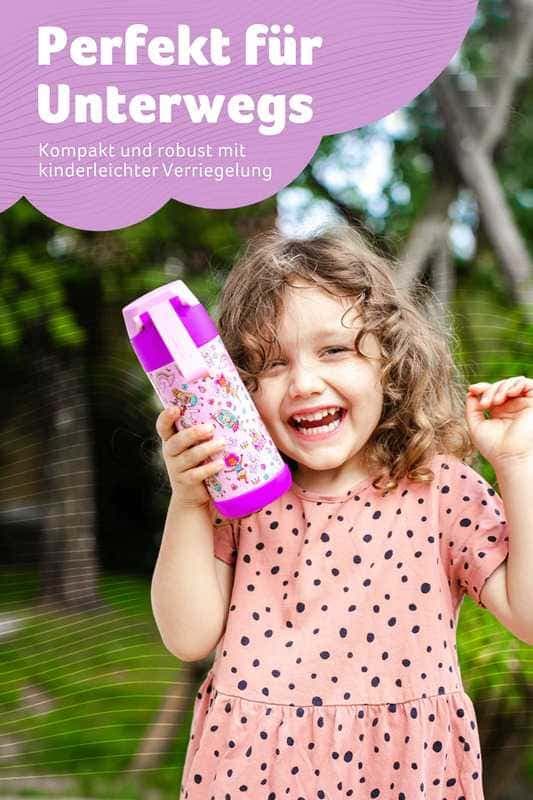Dětská nerezová termoláhev na pití JARLSON MALI Princezna 350 ml - náhled 5
