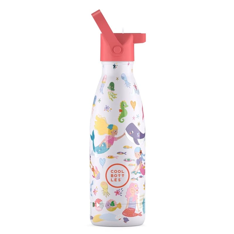 Dětská nerezová termolahev COOL BOTTLES Kids Sweet Mermaids třívrstvá 350ml NEW