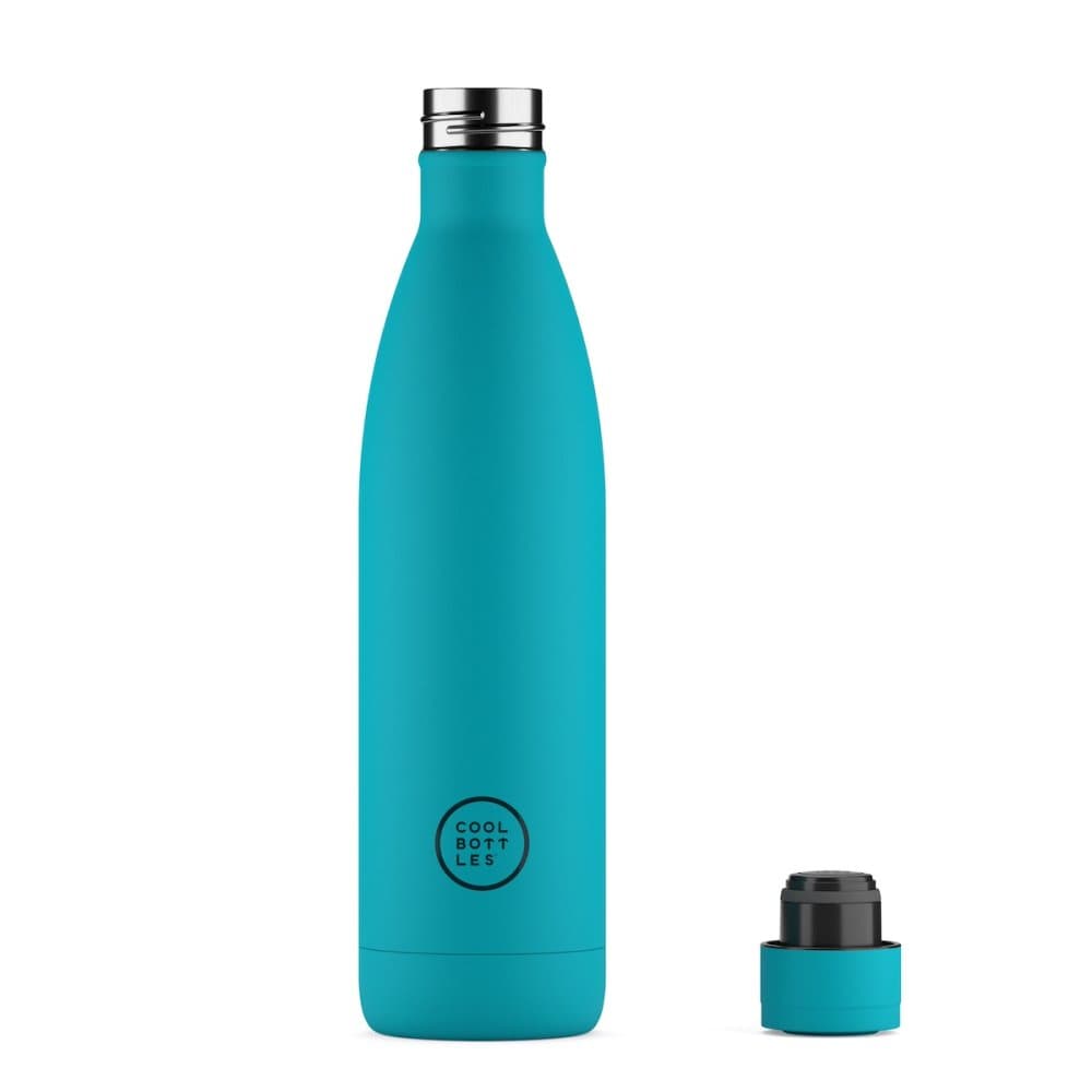 Nerezová termolahev COOL BOTTLES Vivid Turquoise třívrstvá 750 ml - náhled 2