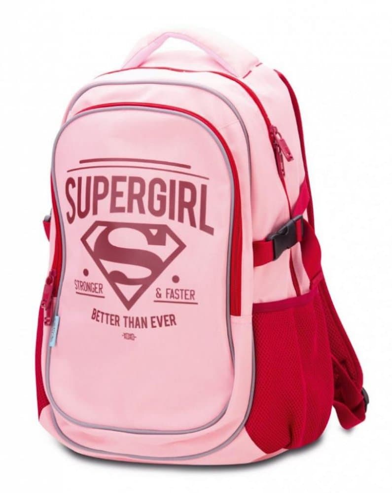 Školní batoh s pončem Baagl Supergirl – ORIGINAL - náhled 3