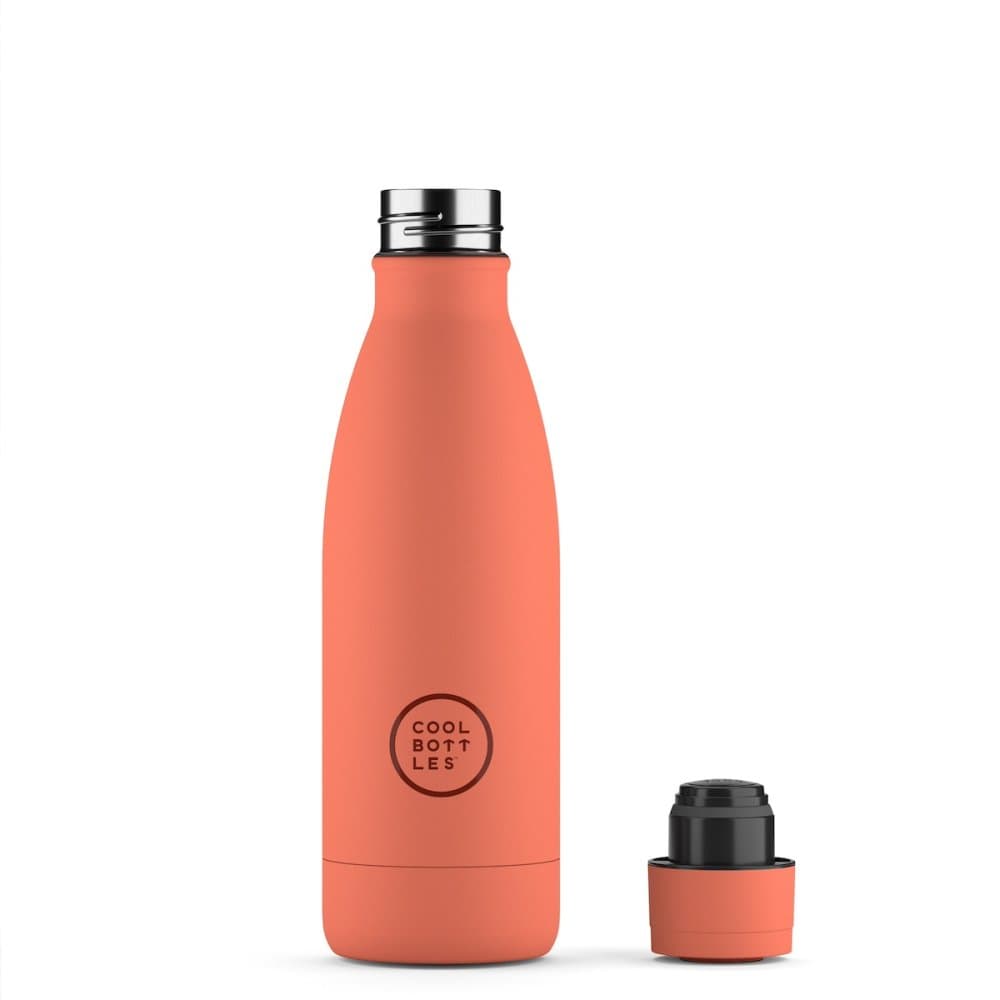 Nerezová termolahev COOL BOTTLES Pastel Coral třívrstvá 350 ml - náhled 2