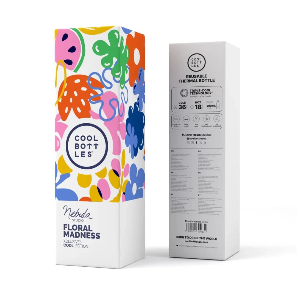 Nerezová termolahev Cool Bottles XClusive! Floral Madness třívrstvá 500 ml - náhled 4