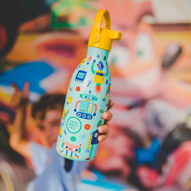 Dětská nerezová termolahev COOL BOTTLES Candy Land třívrstvá 350ml 3D - náhled 5
