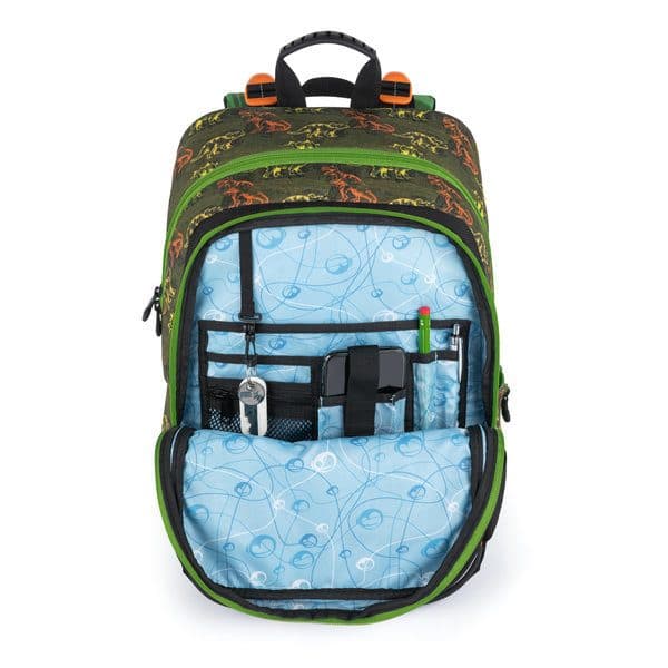 Školní batoh v setu pro prvňáčky BAGMASTER ALFA 21 C GREEN/BLACK - náhled 5