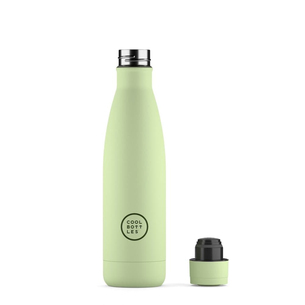 Nerezová termolahev COOL BOTTLES Pastel Green třívrstvá 500ml - náhled 2