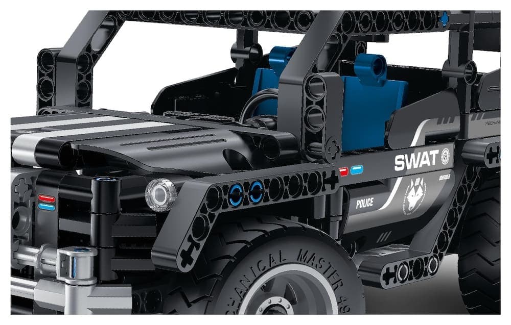 Stavebnice iM.MASTER terénní auto 2v1 plast 391 dílků - náhled 4