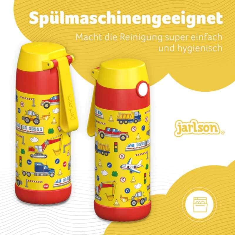 Dětská nerezová termoláhev na pití JARLSON MALI Dopravní prostředky 350 ml - náhled 2
