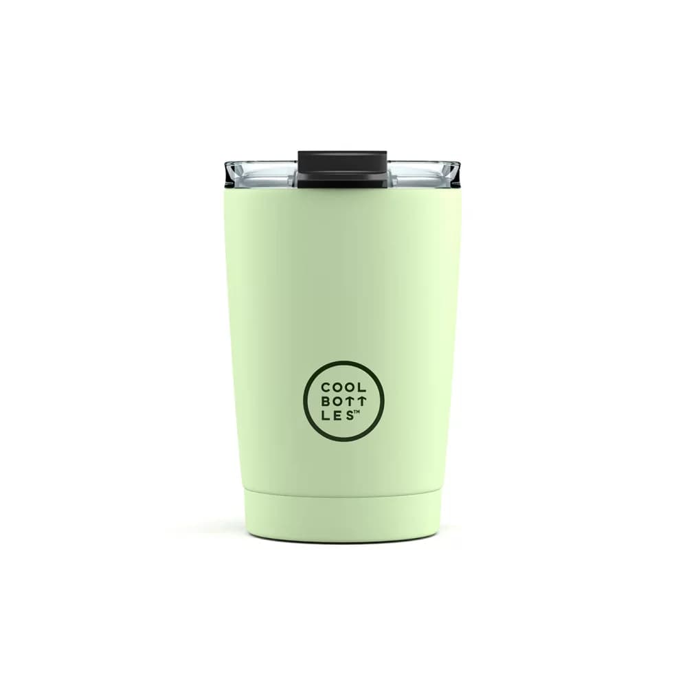 Nerezový termohrnek COOL BOTTLES Pastel Green třívrstvý 330ml