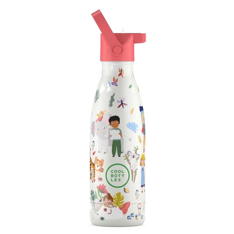 Dětská nerezová termolahev COOL BOTTLES Kids Curious Explorers třívrstvá 350ml NEW