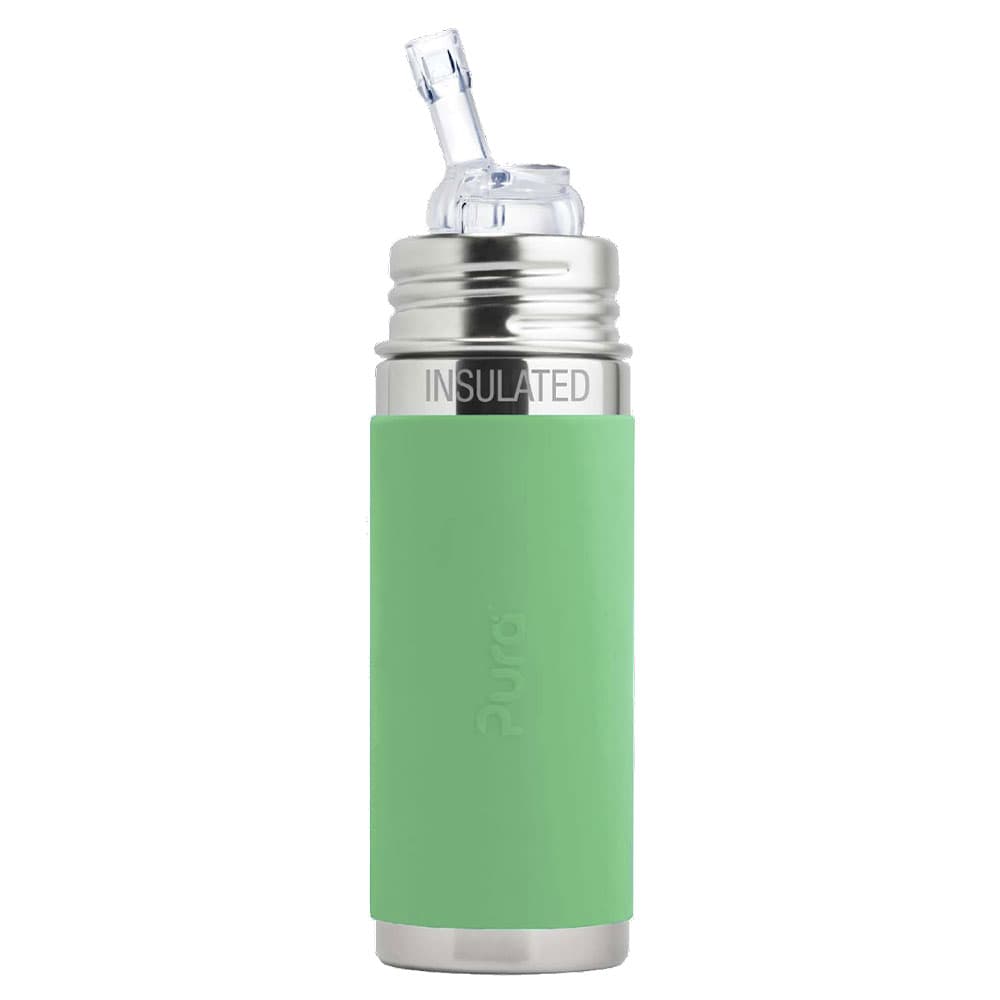 Dětská termolahev Pura s brčkem a membránou 260 ml - Moss