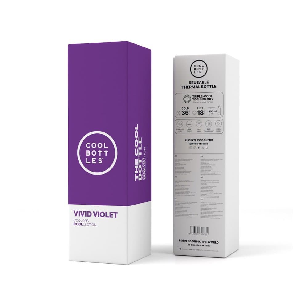 Nerezová termolahev COOL BOTTLES Vivid Violet třívrstvá 350 ml - náhled 4