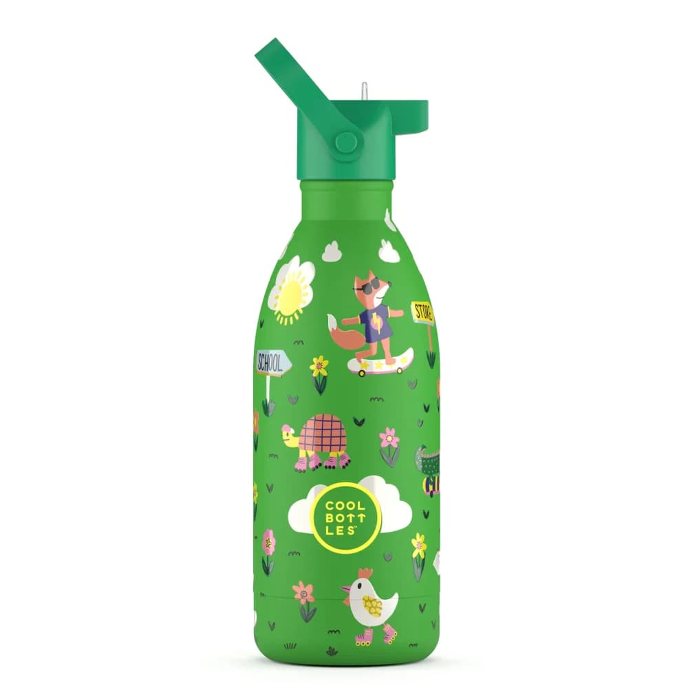 Dětská nerezová termolahev COOL BOTTLES Candy Land třívrstvá 350ml 3D