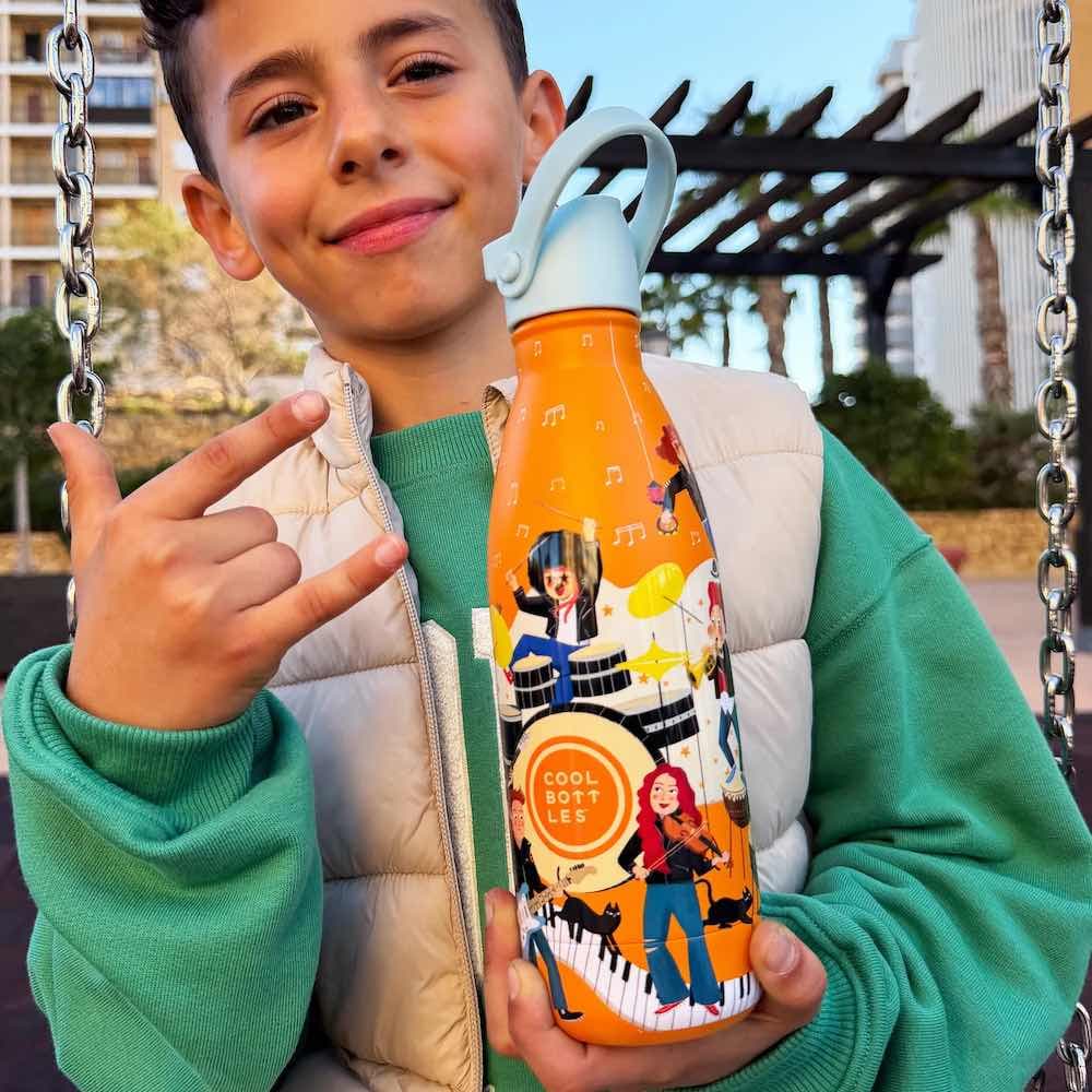 Dětská nerezová termolahev COOL BOTTLES Candy Land třívrstvá 350ml 3D - náhled 5