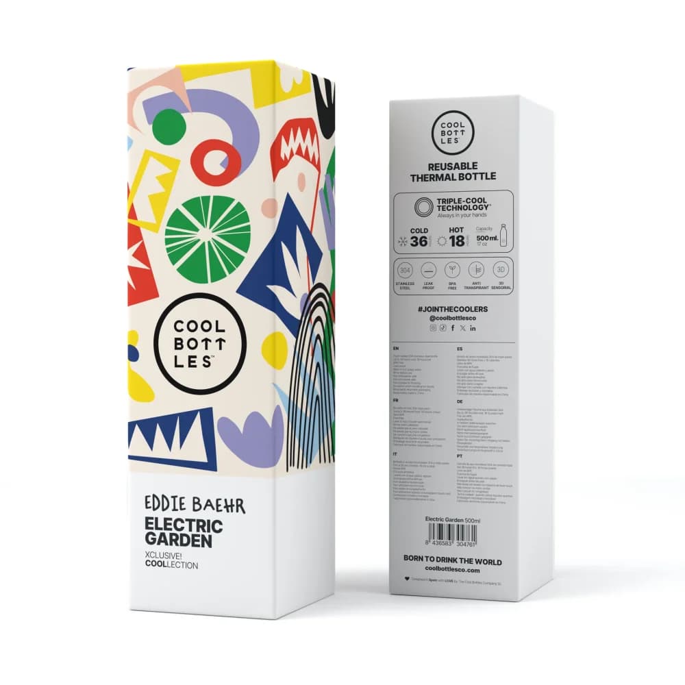 Nerezová termolahev Cool Bottles Xclusive! Electric Garden třívrstvá 500 ml - náhled 4