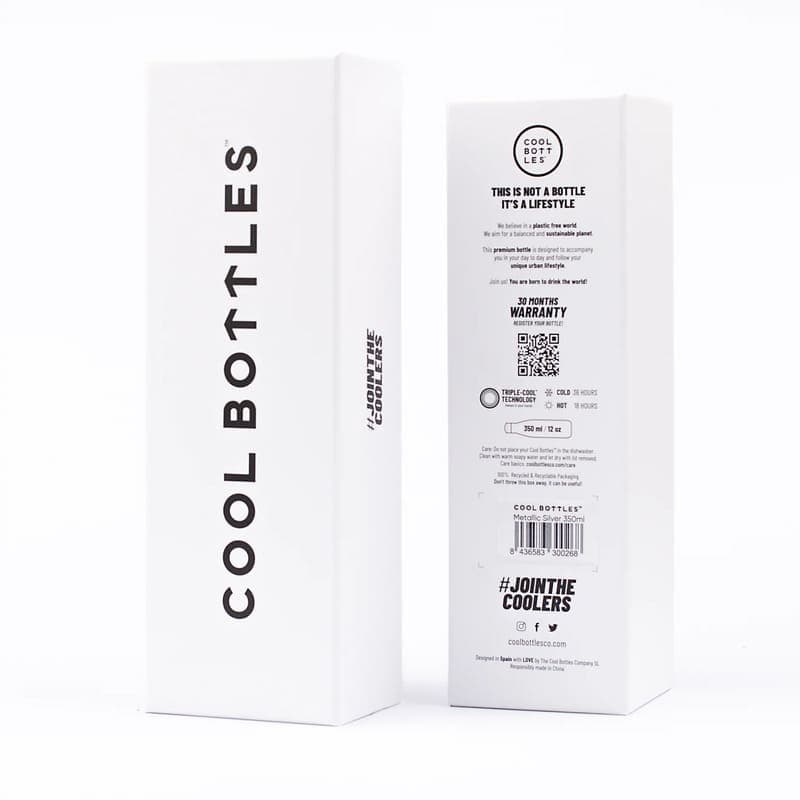 Nerezová termolahev COOL BOTTLES Pastel Green třívrstvá 350ml NEW - náhled 5