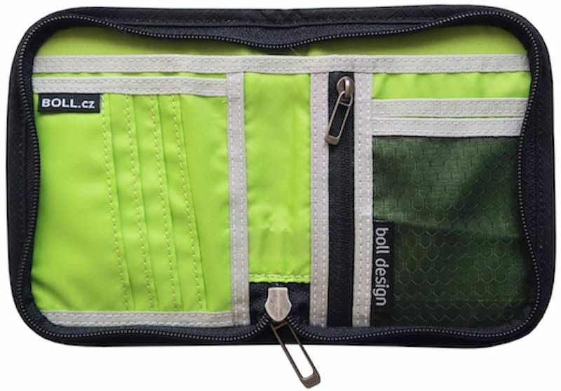 Peněženka na zip Boll ZIP WALLET black/lime - náhled 3