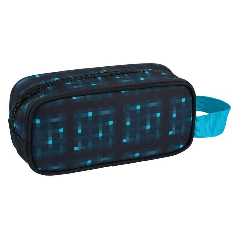 Školní set penál a sáček Baagl Minecraft Blue axe and sword - 2 díly - náhled 3