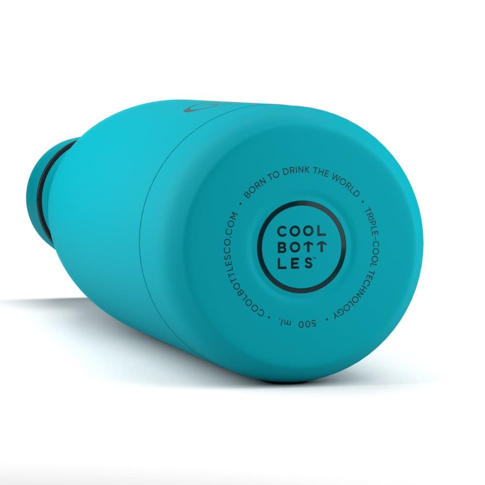 Nerezová termolahev COOL BOTTLES Vivid Turquoise třívrstvá 750 ml - náhled 3