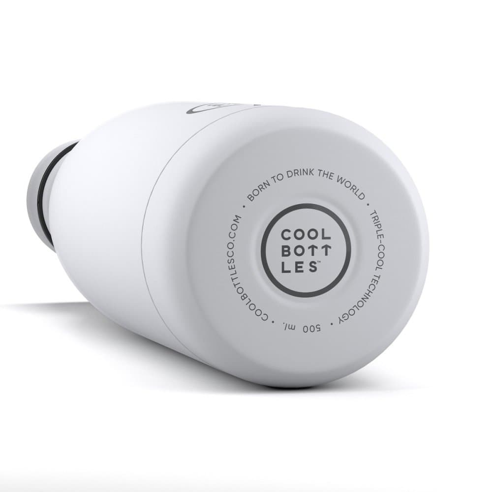 Nerezová termolahev COOL BOTTLES Mono White třívrstvá 350 ml - náhled 3