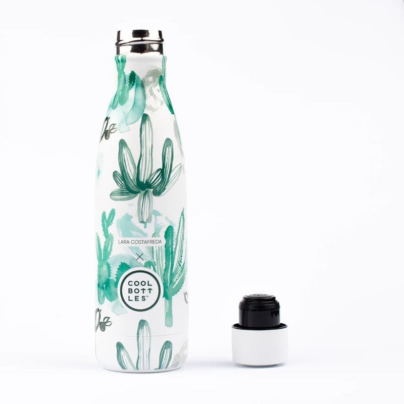 Nerezová termolahev COOL BOTTLES XClusive! Watercolor Cactus třívrstvá 500ml - náhled 3