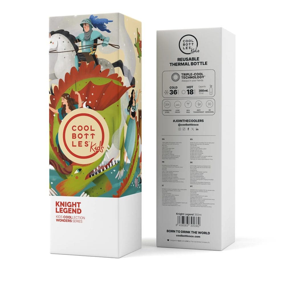 Dětská nerezová termolahev COOL BOTTLES Candy Land třívrstvá 350ml 3D - náhled 4