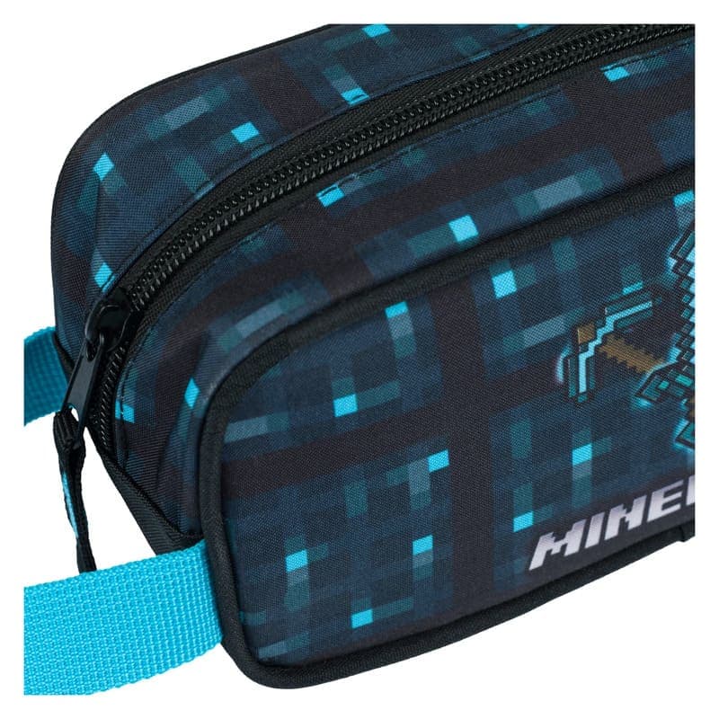 Školní set penál a sáček Baagl Minecraft Blue axe and sword - 2 díly - náhled 4