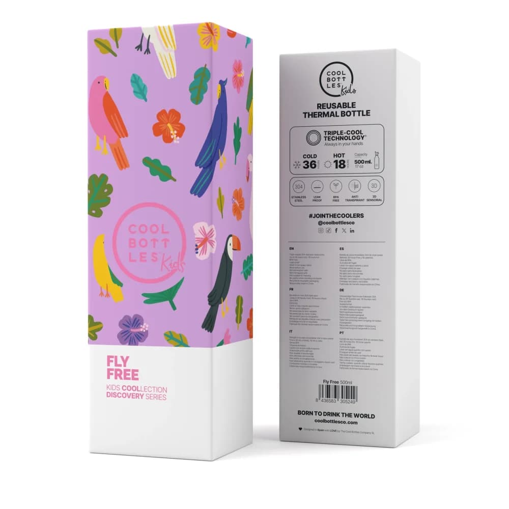 Dětská nerezová termolahev COOL BOTTLES Candy Land třívrstvá 350ml 3D - náhled 4